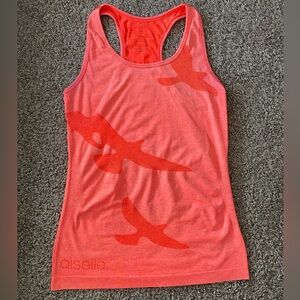Oiselle Bright Coral Racerback Flyte Tank Women’s Small